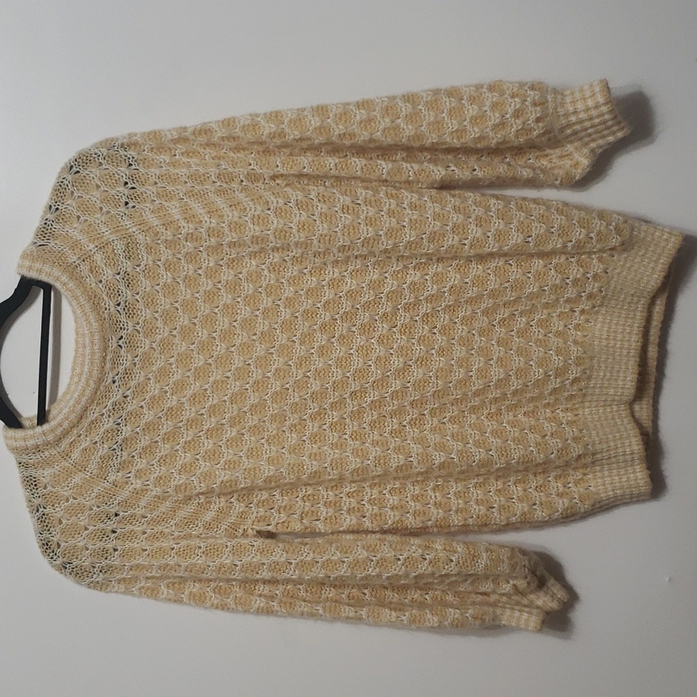 Lilly Pulitzer Caravelle Two Tone Textural Sand Bar‎ Honeycomb Sweater